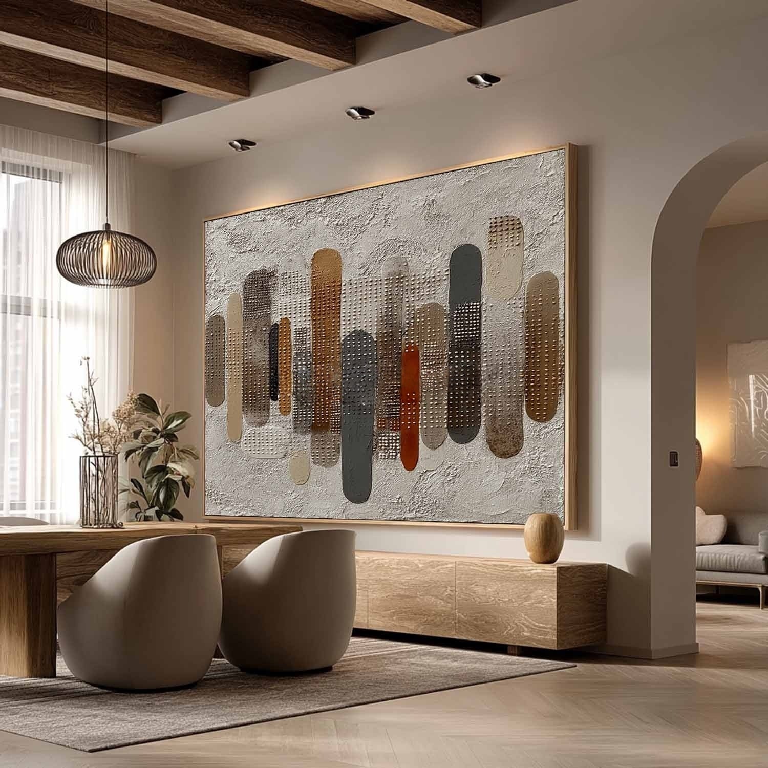 Wabi Sabi 3D Impasto Textured Wall Artt EC0027 - Viral Wall Art